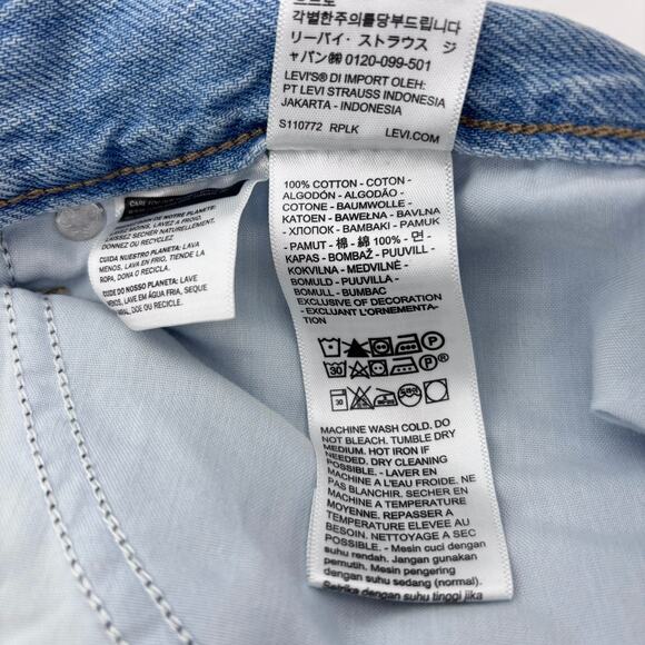 Levi's Fit and Flare Denim Midi Skirt 34 Blue Jean High Rise Capsule Wardrobe - Picture 9 of 10